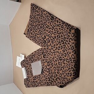DL1961 Bridget Cropped High-Rise Bootcut Jeans in Jaguar Print, Size 28, NEW